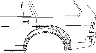 VAN WEZEL 3757147 -  Боковина